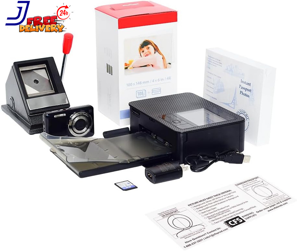 Passport Photo Printer System - Preconfigured for US Passports-Includes US Passp
