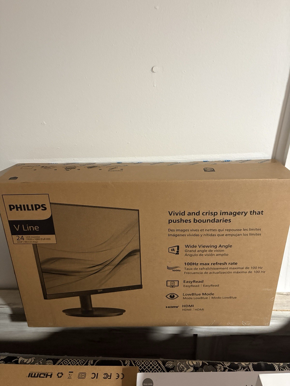 Philips V Line 24in VA LCD Monitor FHD 1920x1080 100Hz HDMI LowBlue