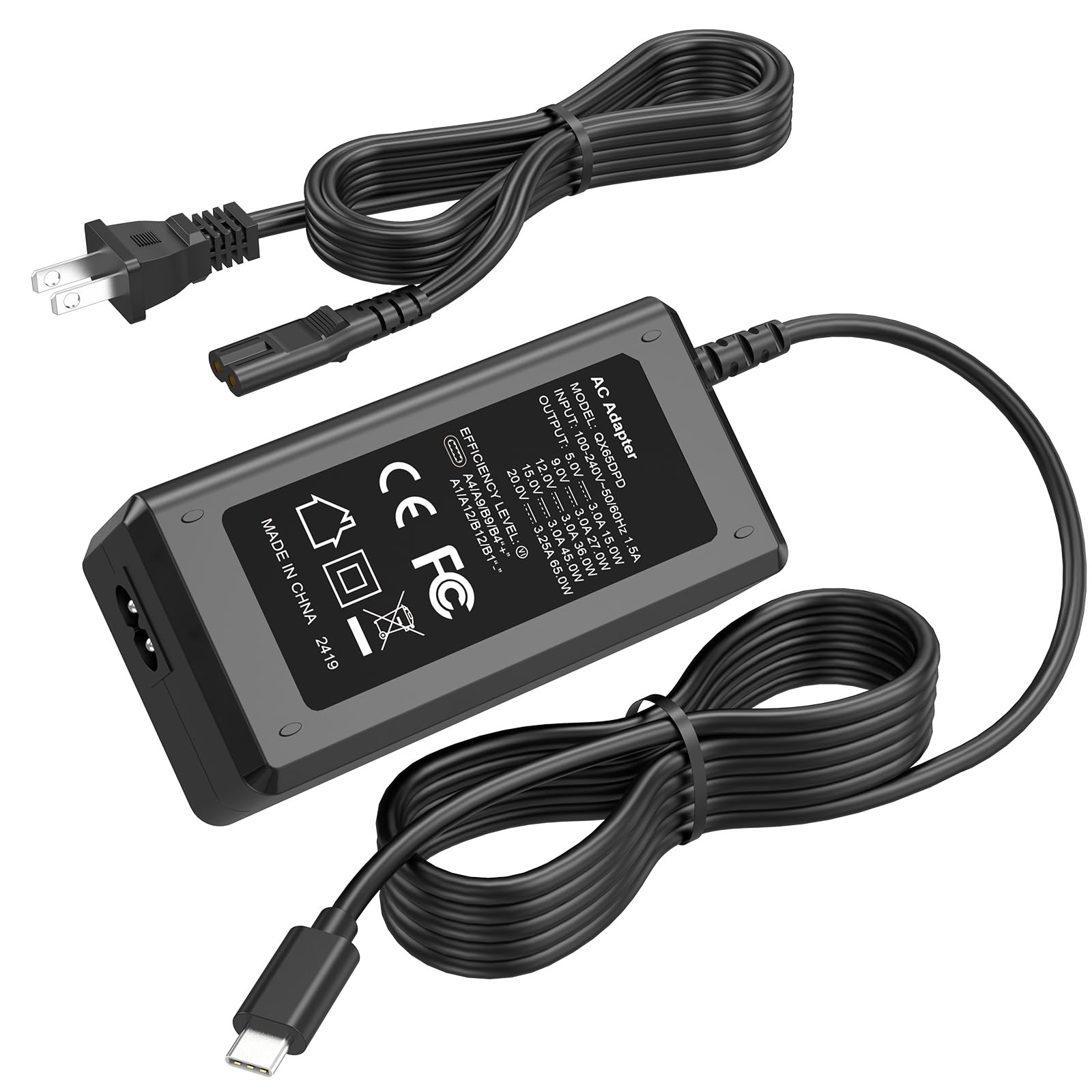 65W USB C Charger Compatible with NOCO Boost X GBX45 GBX55 GBX75 GBX155 Jump Sta