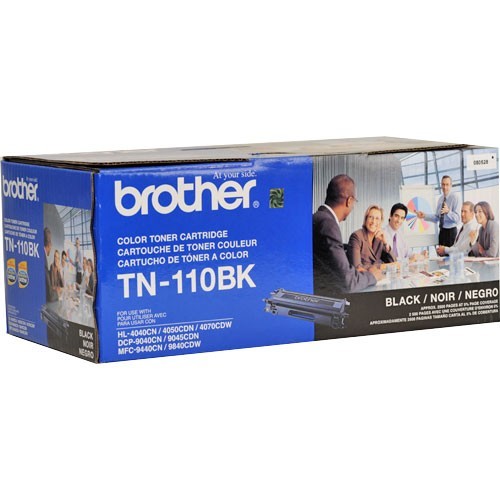 Genuine Brother TN-110BK Black Toner, New Sealed Box, We Ship Fast