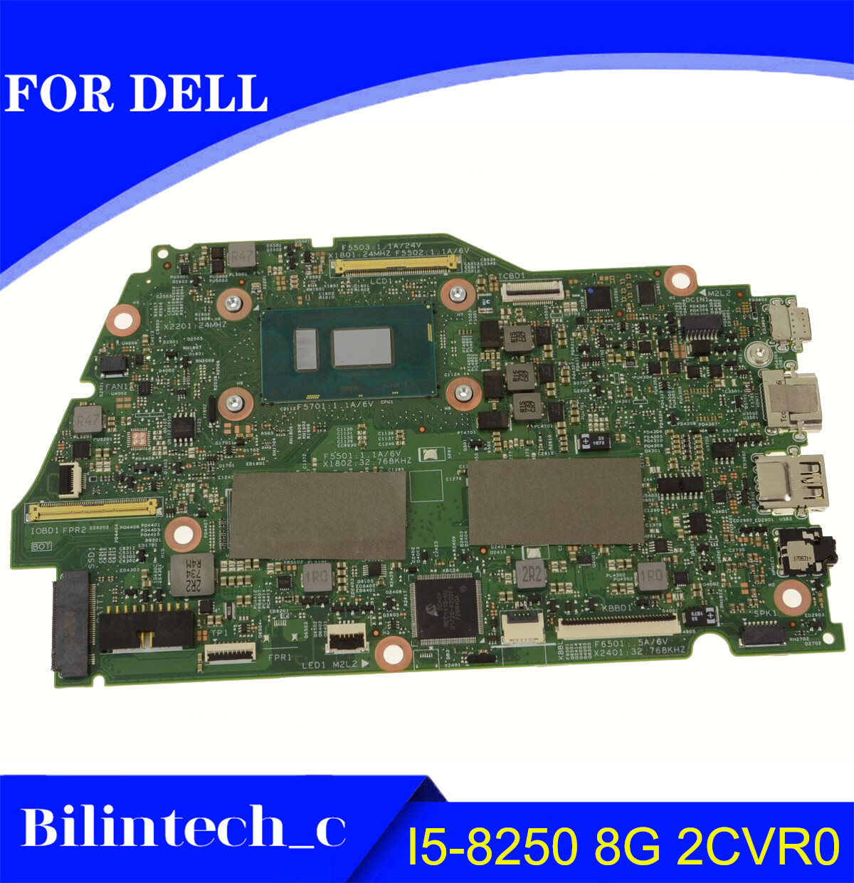 FOR DELL Inspiron 7370 7373 Motherboard I5-8250 8G 16839-1M 2CVR0 100% Test Work