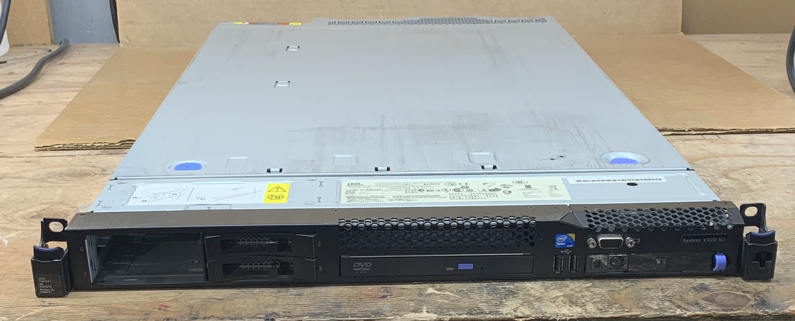 IBM 7944-AC1 X3550 M3 2AU Rackmount Server, 2x E5660\@2.8GHZ 24GB RAM, DUAL PSU