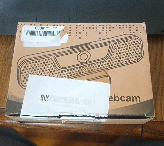 Kohls Vizolink 4K Webcam with 4 Noise-canceling, Privacy Cover and Tripod 