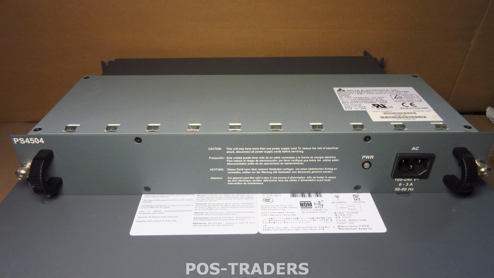 Avaya DPSN-400BB A PS4504 PSU 400W Power Supply PSU PULLED FROM AVAYA G450