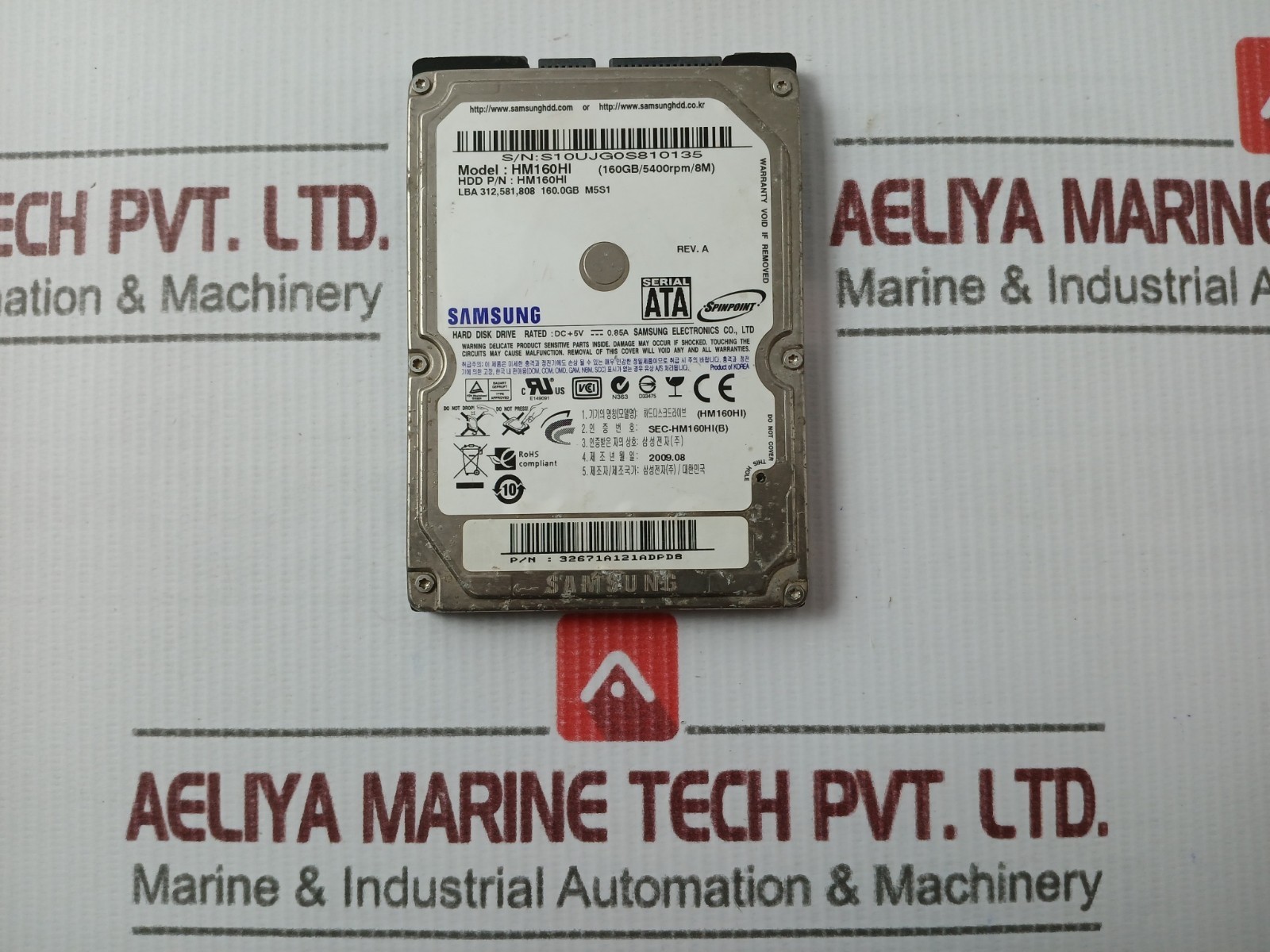 SAMSUNG HM160HI 160GB 2.5" SATA Hard Disk Drive 5400RPM HDD