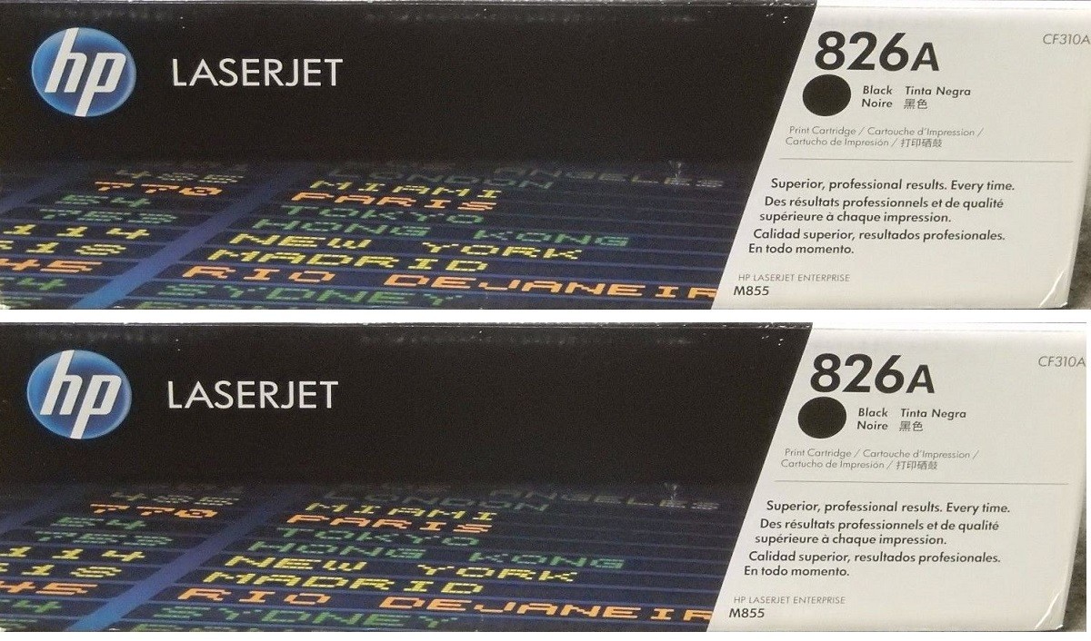 Genuine Original OEM HP 826A CF310A Black Toner -- NO BOX NO BAG -- UNUSED