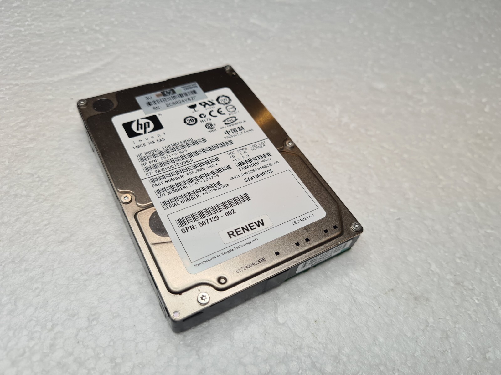 HP 146GB Internal 10k 10000RPM 2.5" 507119-003 SAS HDD Enterprise Drive Free SH