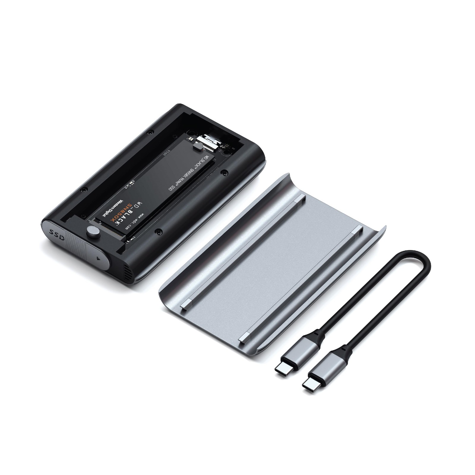 Satechi M.2 Enclosure, USB4 NVMe SSD Pro 40Gbps, up to silver
