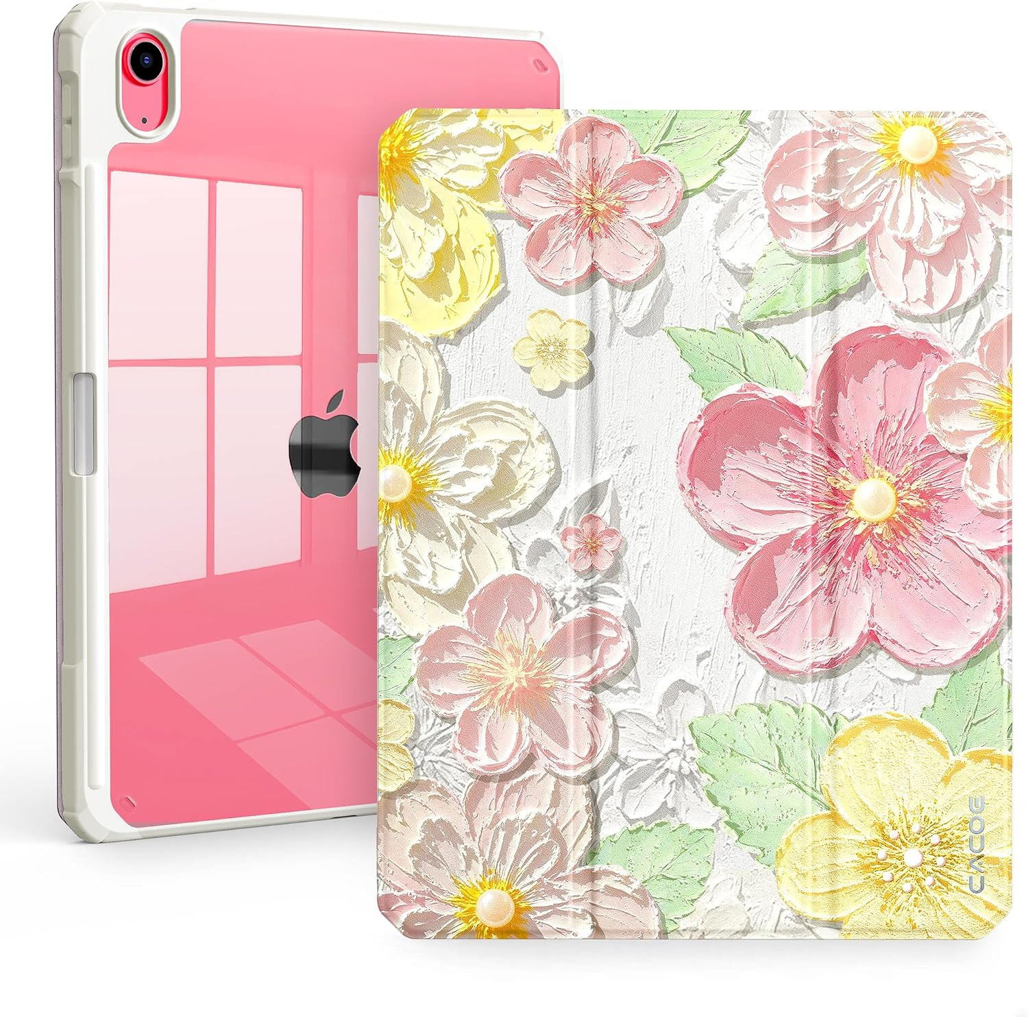 Cute Case for Ipad A16 11Th Gen/Ipad 10Th Gen, Oil Paint Flower