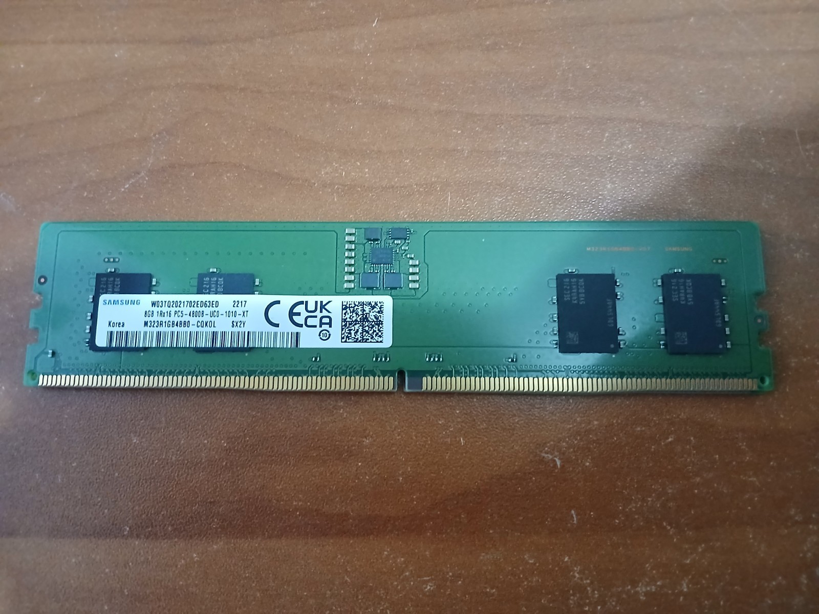 1x8GB SAMSUNG PC5-4800B DDR5 Desktop Memory Ram (M323R1GB4BB0)