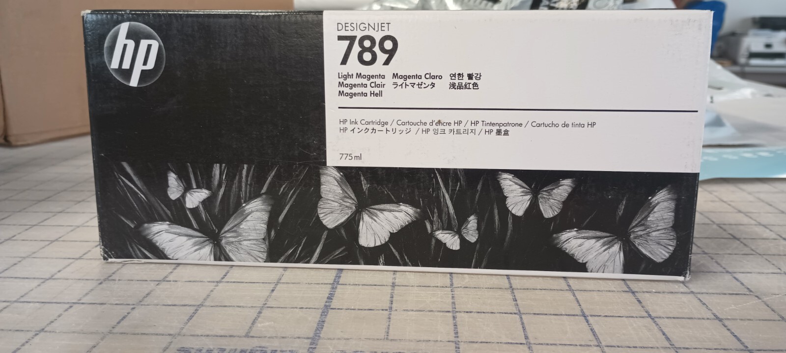 hp designjet 789 light magenta ink cartridge brand new in box 