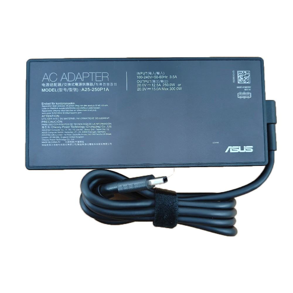 Genuine ASUS 12.5A 250W 15A 300W Laptop Charger USB Tip Power Supply AC Adapter