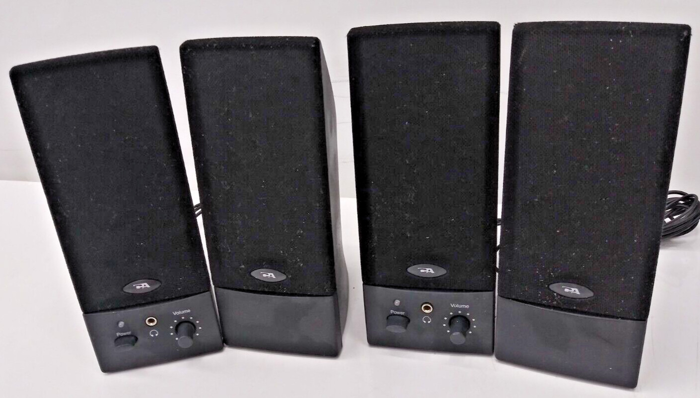 CYBER ACCOUSTICS CA-2016 WB USB POWERED SPEAKERS LOT OF 2