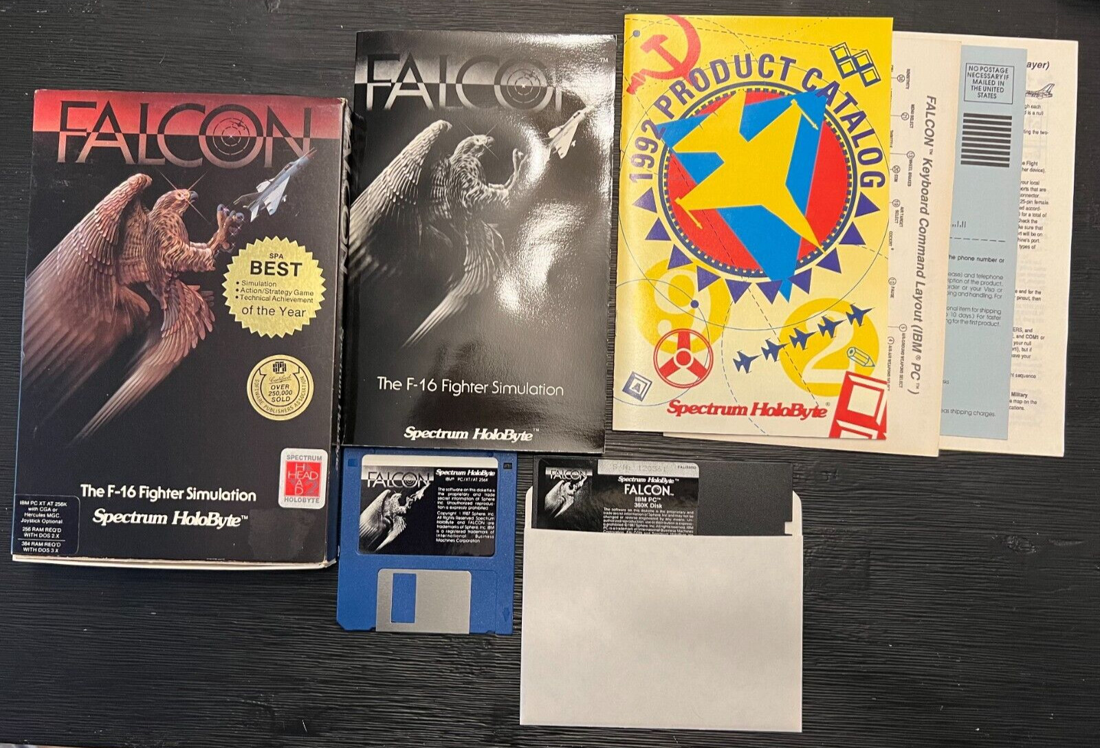 Falcon The F-16 Flight Simulator PC Game 5.25 & 3.5 Disk