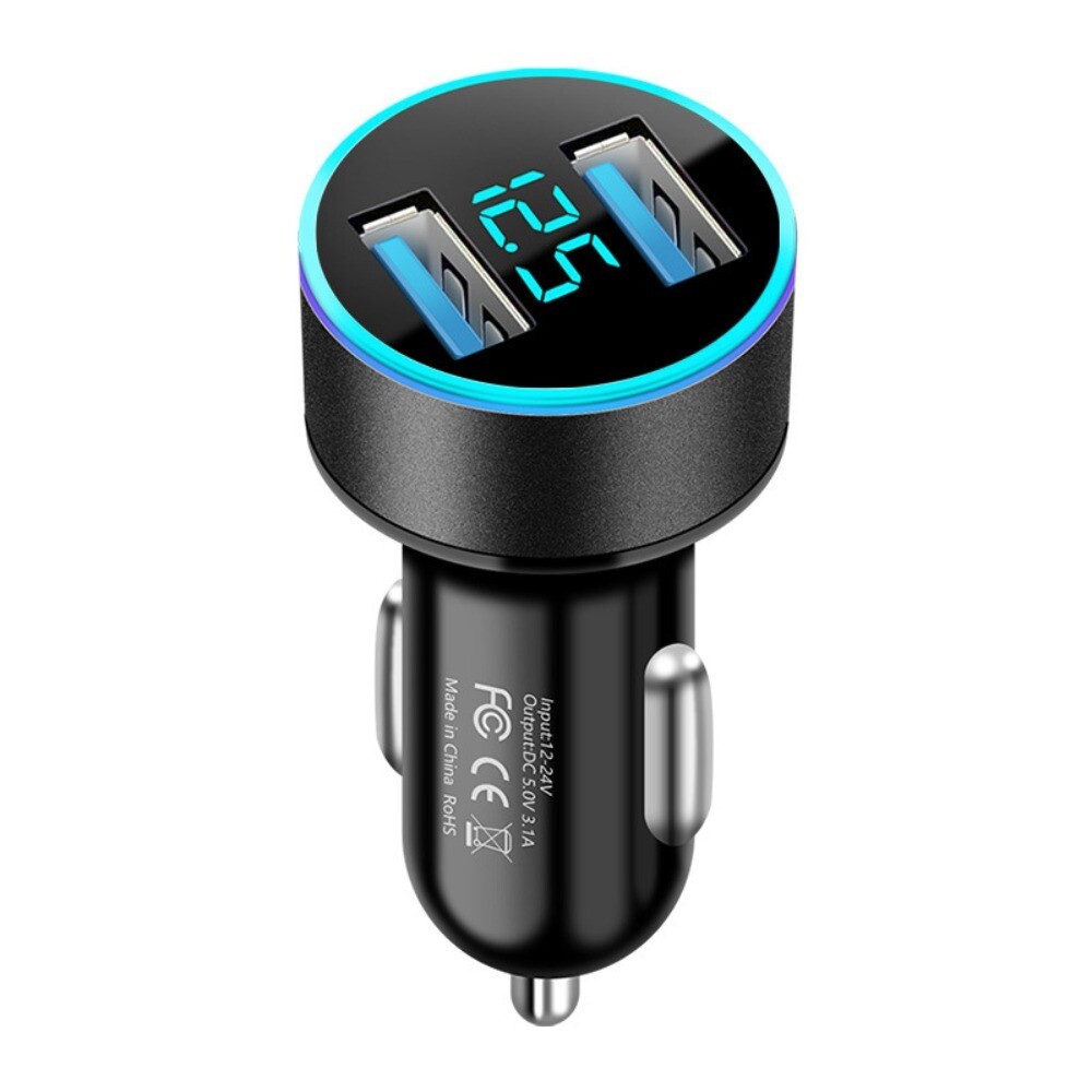 Digital display car charger 5USB car charger four in one car phone charger