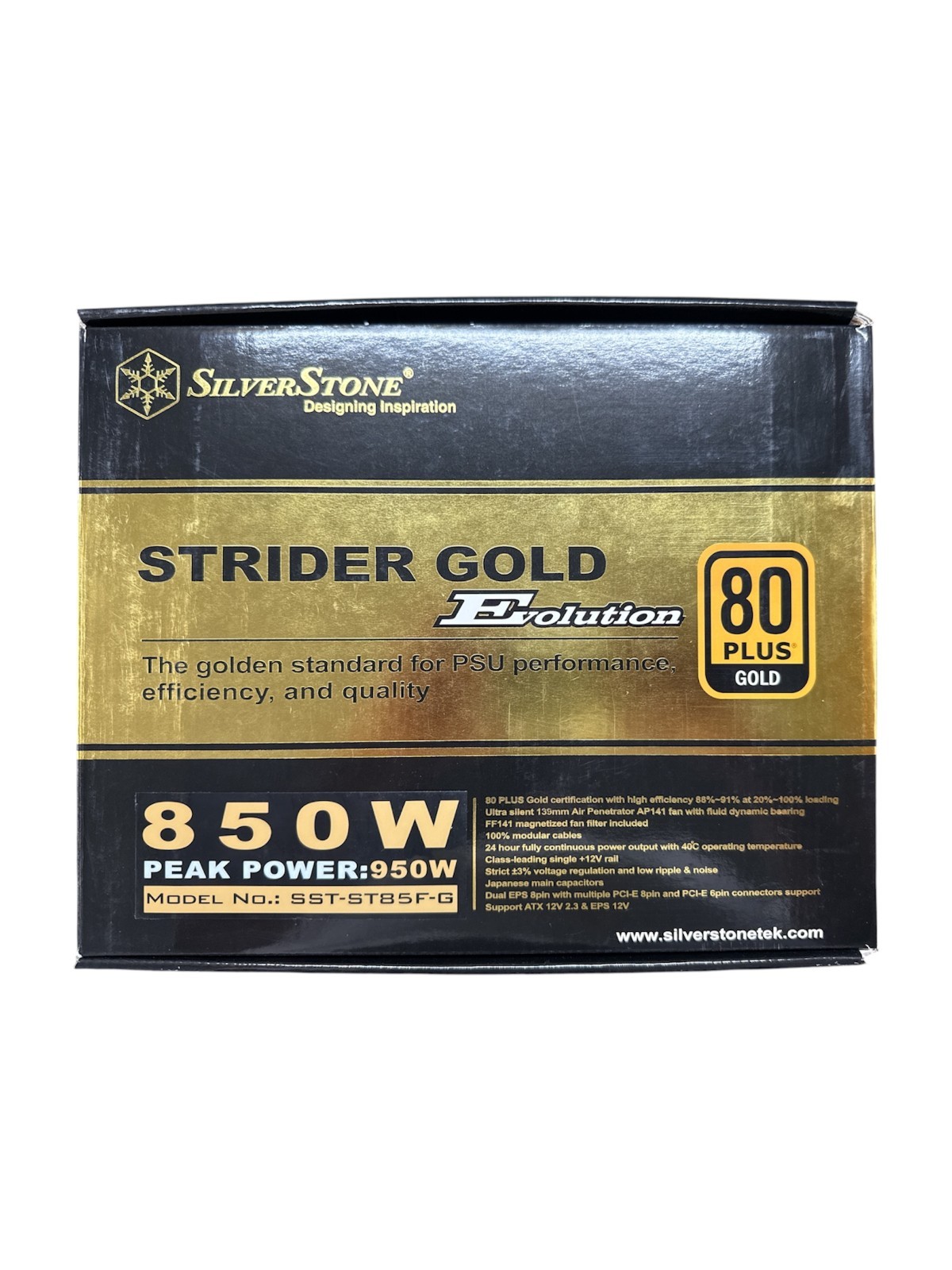 Silverstone Tek Strider Gold S Series 850W ATX 12V/ EPS12V 80+ Gold Full Modular