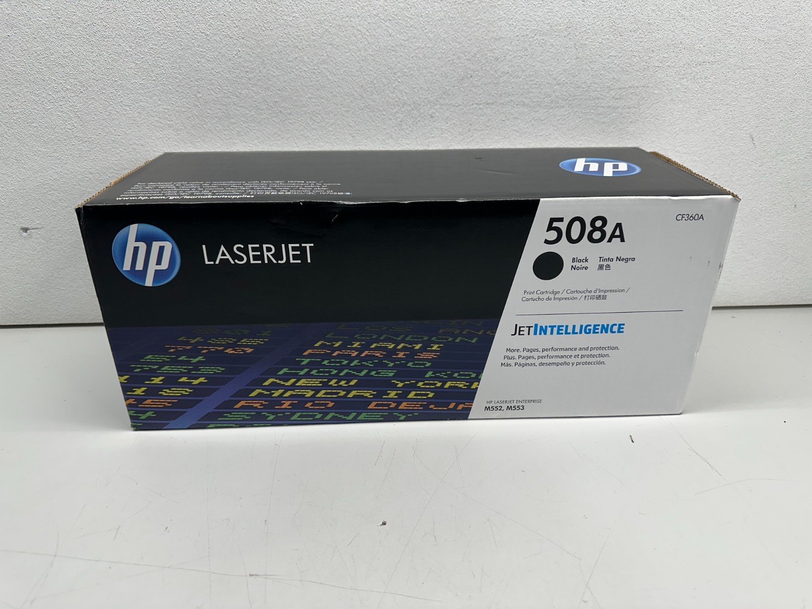Genuine OEM HP 508A Black LaserJet Toner Cartridge CF360A Sealed
