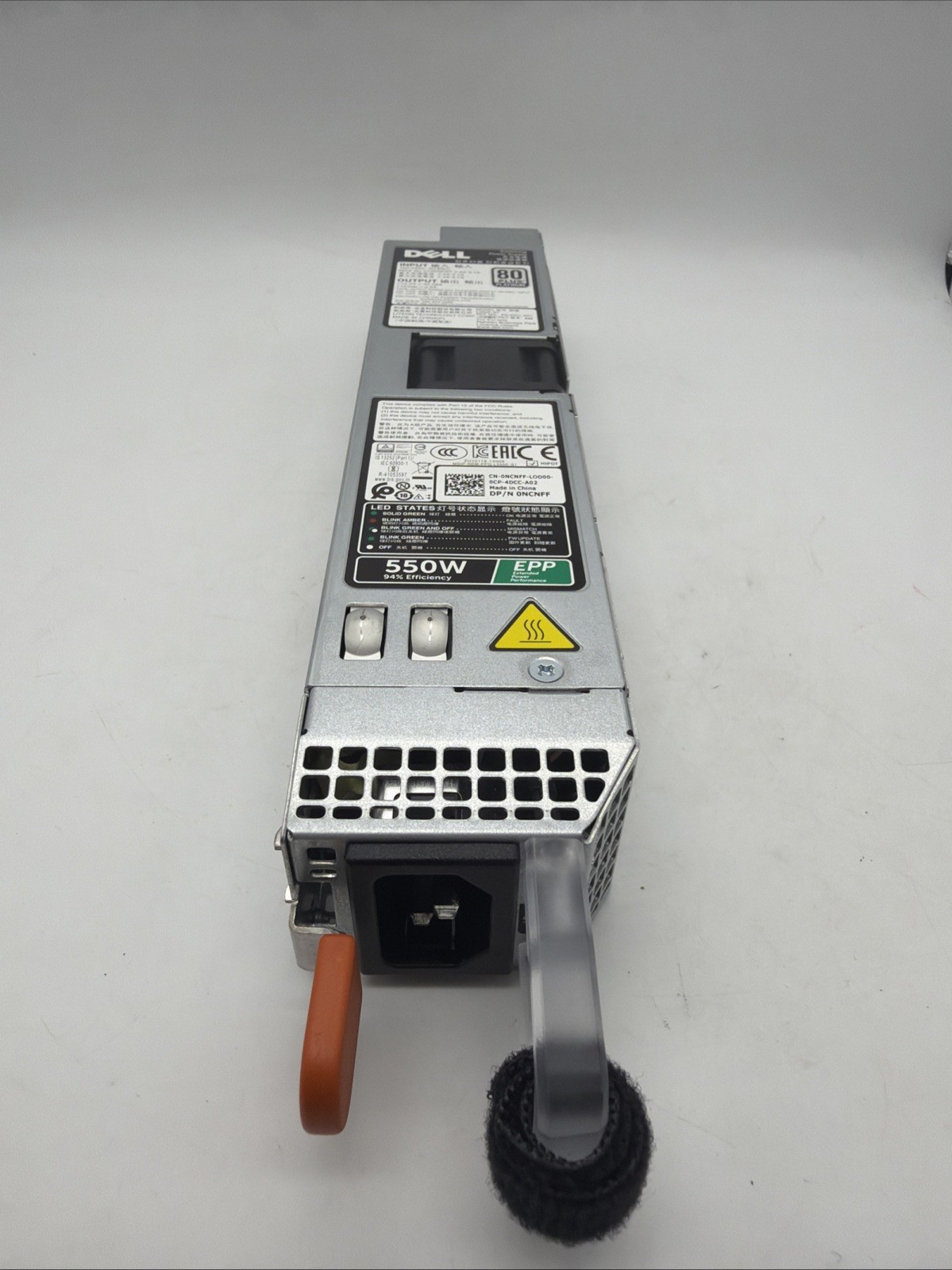 DELL NCNFF L550E-S1 80+ PLATINUM POWER SUPPLY 550W FOR R330 R430 R440