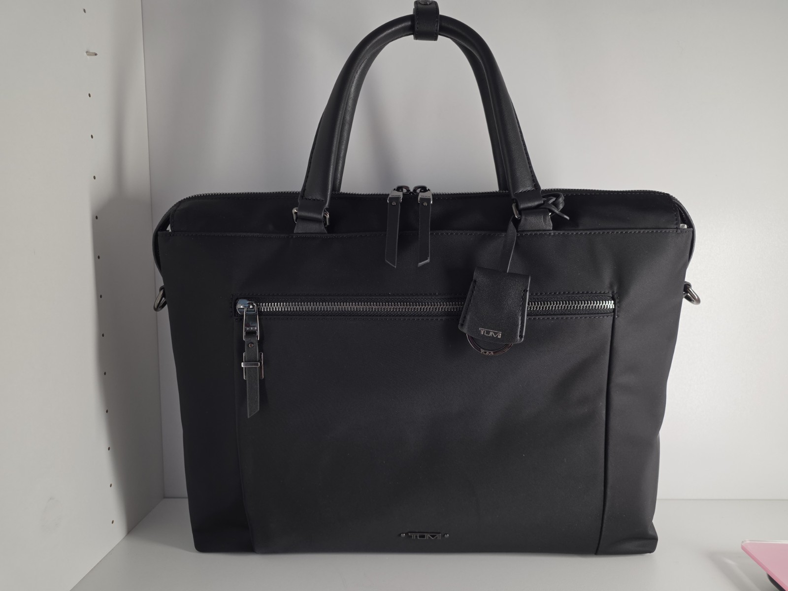 NEW Tumi Voyageur 15.0” PISA Nylon Laptop Brief Briefcase - BLACK w/Gunmetal