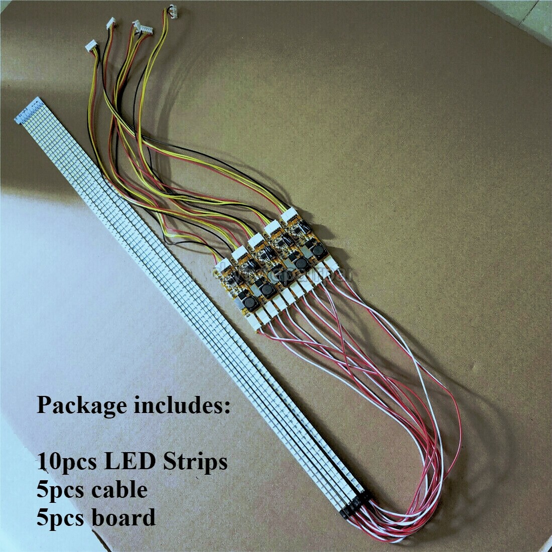 10pcs LED Backlight Lamps Update kit Adjustable 24 inch LCD retrofit led kit 