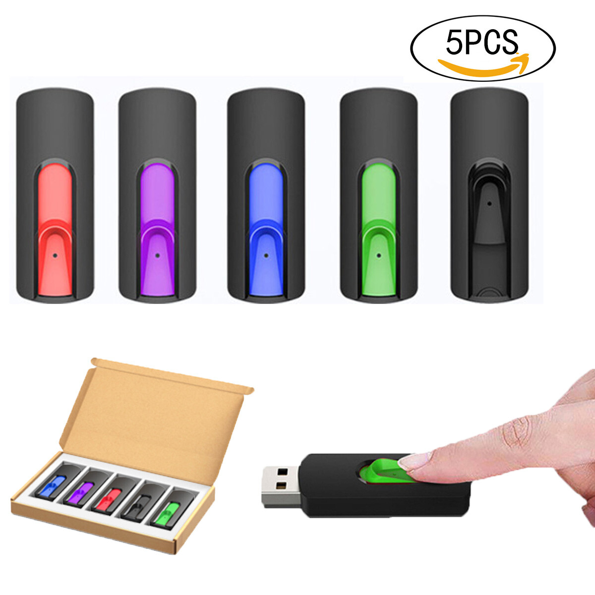5Pack 1/2/4/8/16/32/64GB Memory Sticks USB 2.0 Flash Drive Pen Drive Storage