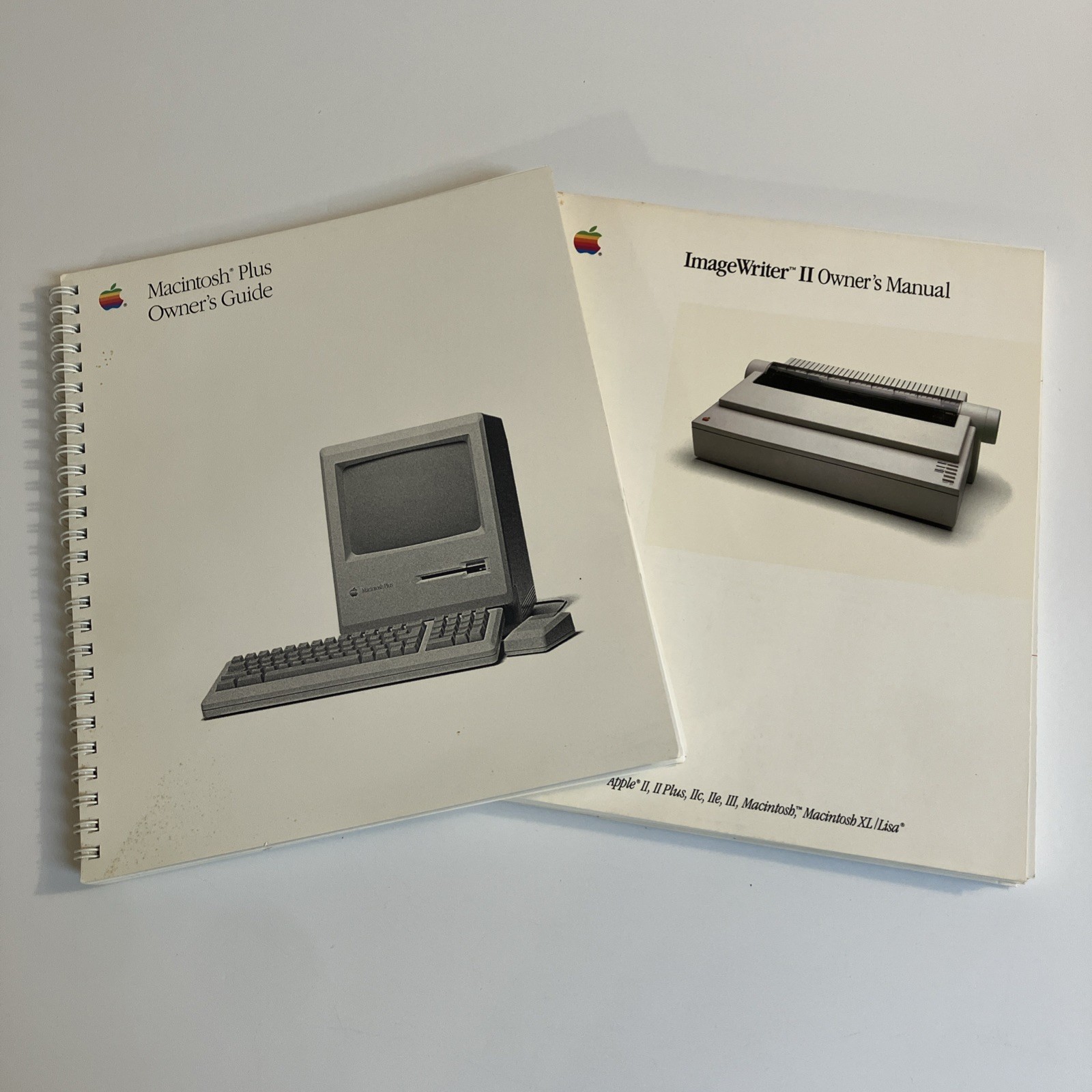 Macintosh Plus Owners Guide 030-3294-A & ImageWriter II Owners Manual 030-2002-D