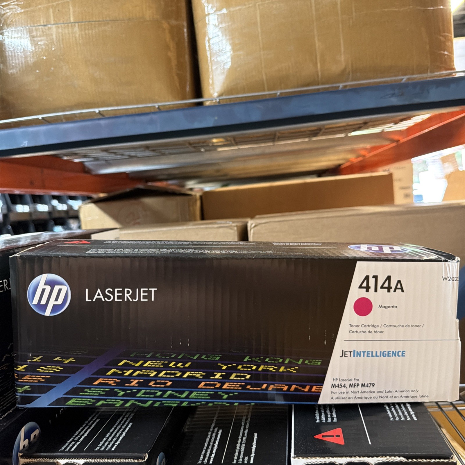 HP 414A  Magenta W2023A OEM Genuine In Open Box SEALED INNER PACK, NEW.