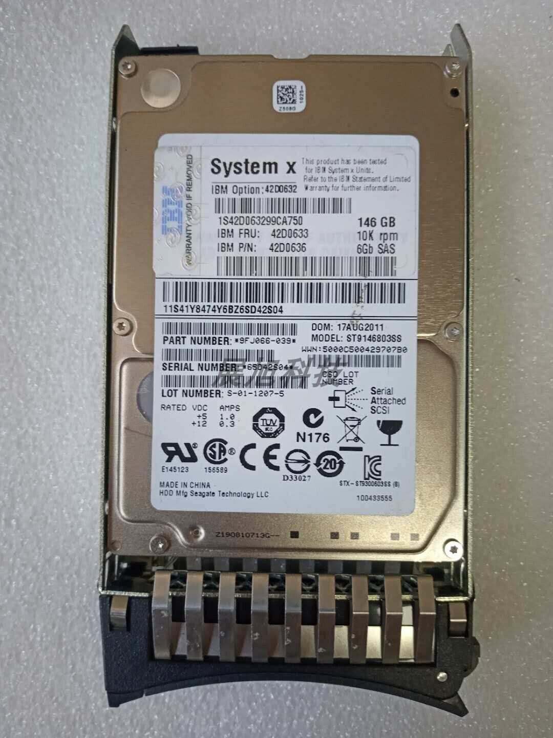 IBM 42D0632 42D0633 146G 10K SAS 2.5 42D0638 42D0637 42D0636 Hard Disk