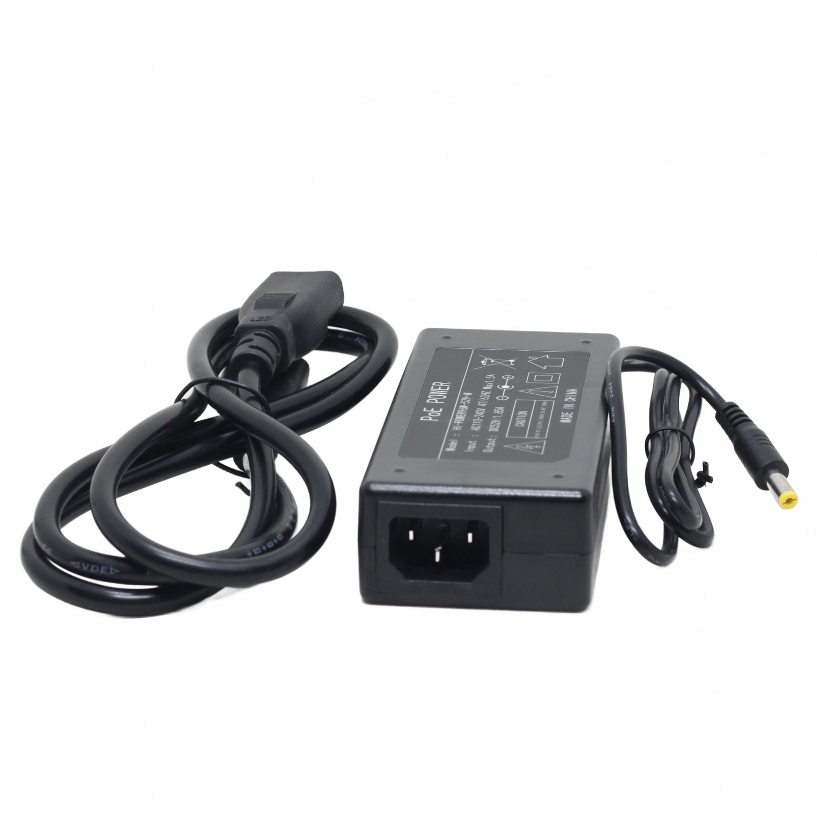 52V 1.85A 96Watt AC to DC Power Supply Adapter 100-240V for PoE Switch Injector