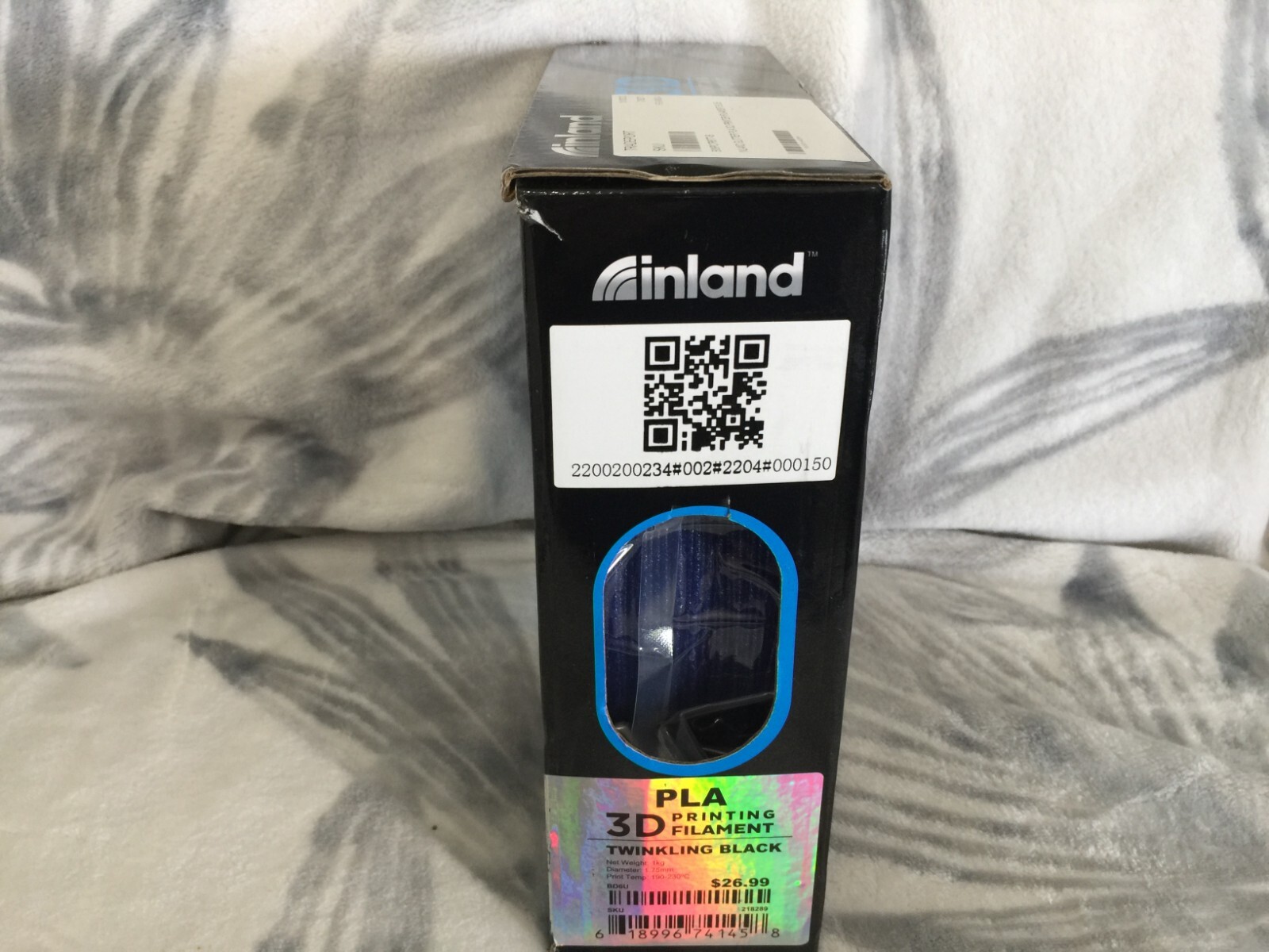 Inland Glitter PLA 3D Printer Filament 1.75mm - Dimensional Accuracy +/- 0.03 mm