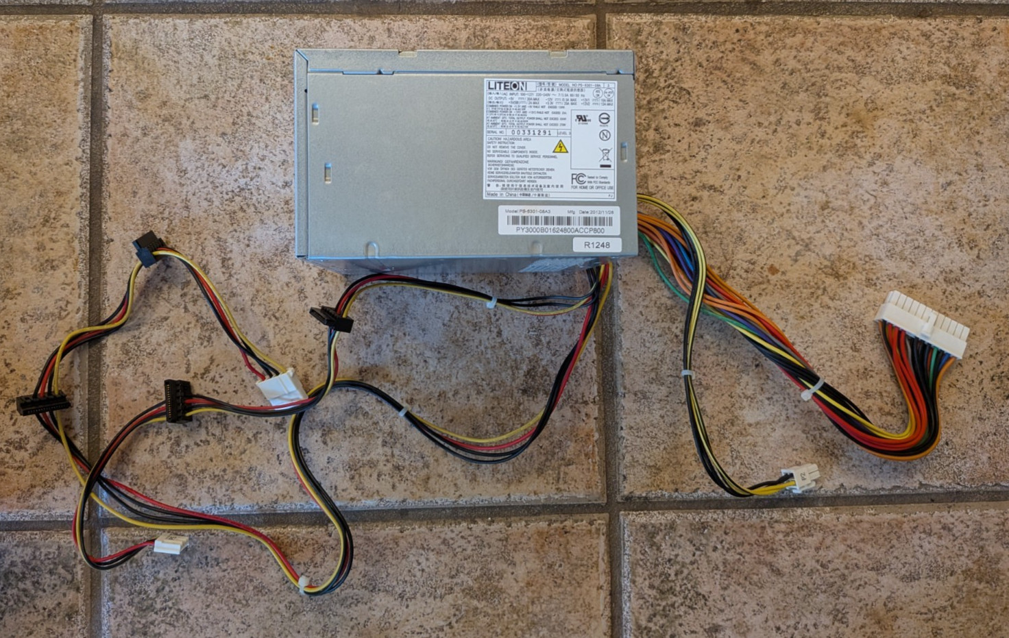 LiteOn ⚡ 300W Power Supply ⚡ PS-6301-08A3 PS-6301-08A OEM ATX PSU for Computer
