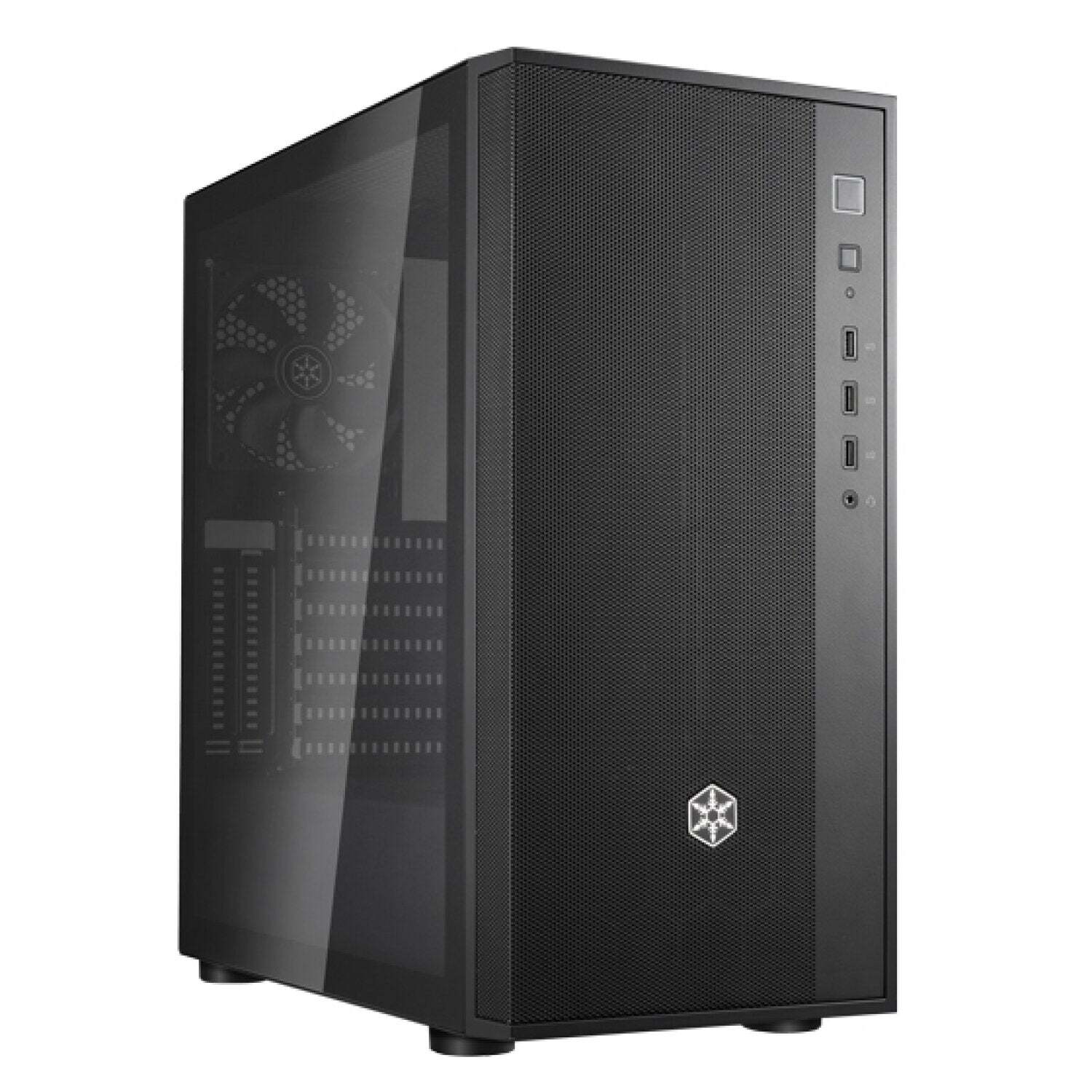 SIlverStone FAR1B-G-V2 Stylish and Distinct Tempered Glass Mid Tower ATX Chassis