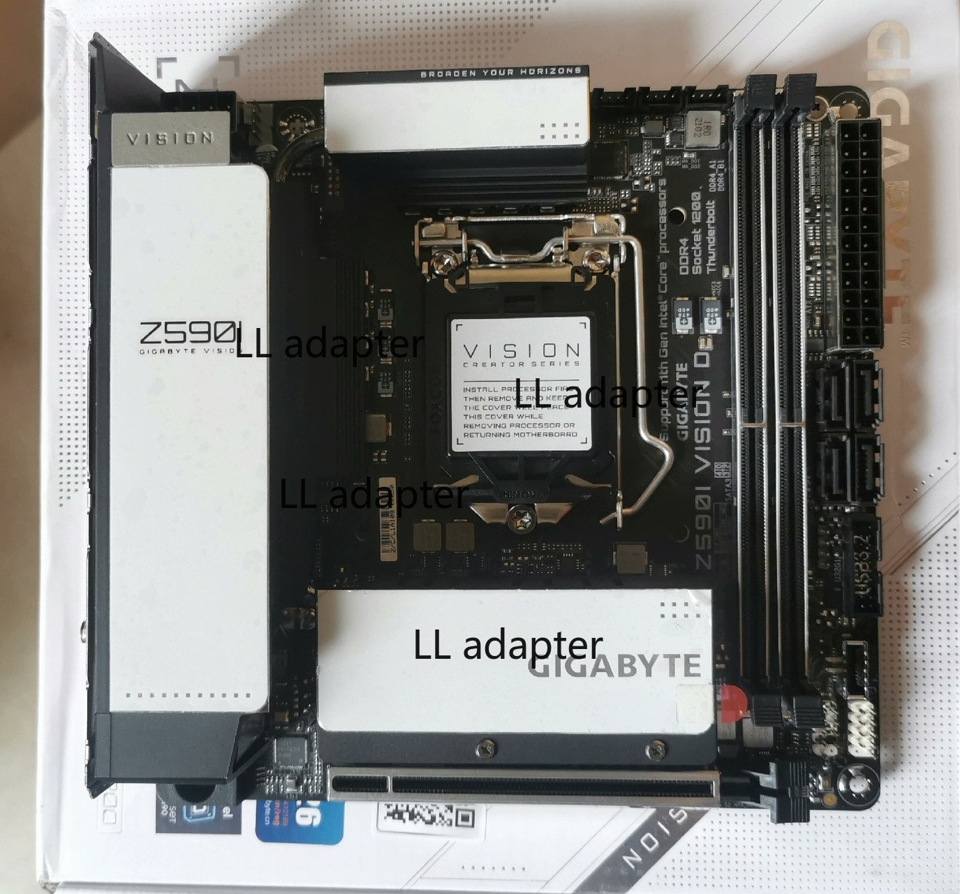 FOR GIGABYTE Z590I VISION D DDR4*2 64GB LGA1200 DP Mini-ITX Motherboard Test OK