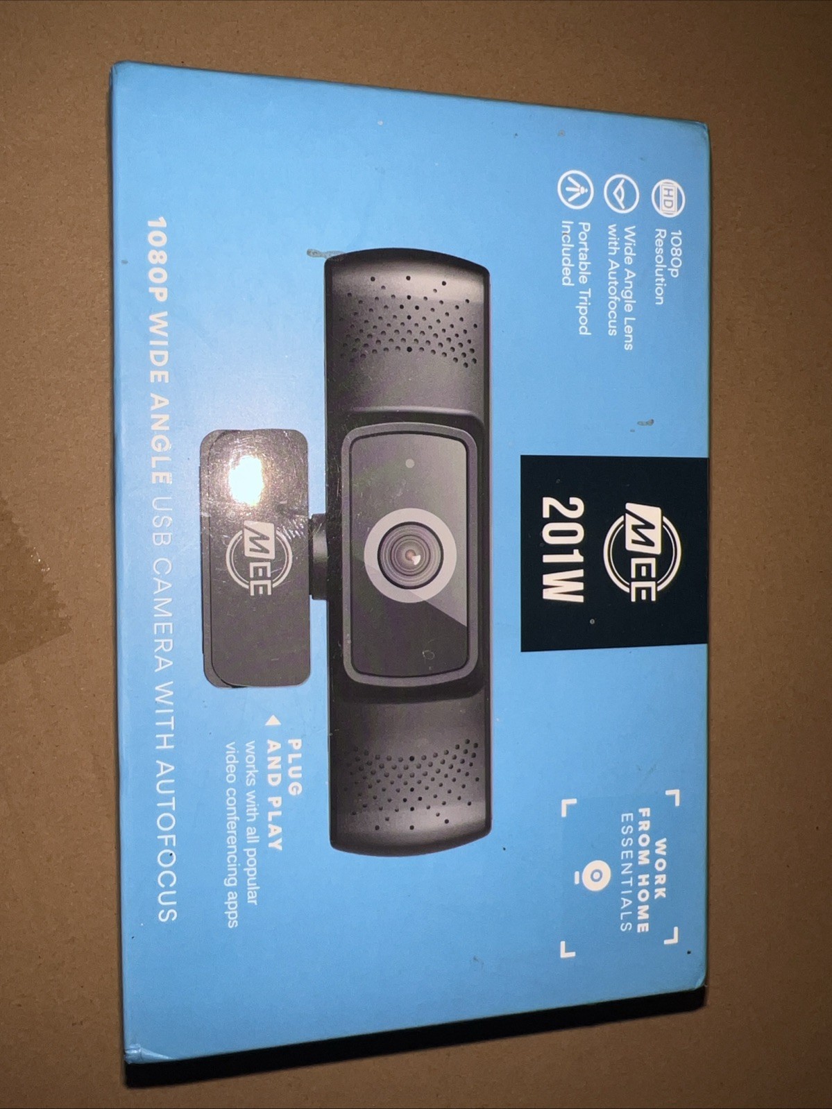MEE audio 1080p HD USB Webcam with Tripod, Wide Angle Lens, Autofocus Built-in🎤
