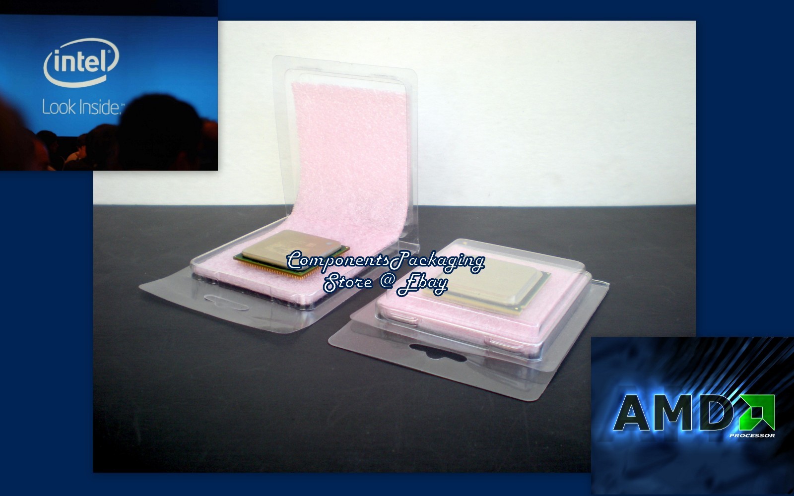 Intel AMD CPU's Processor Packaging Case for + A-Static Foam - Lot of 25 75 150
