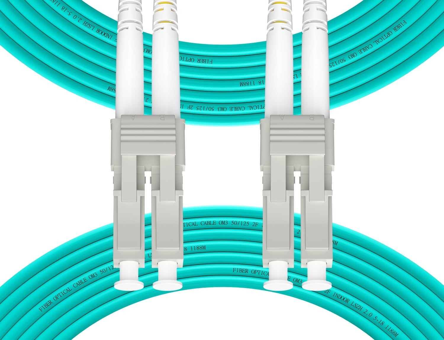 Fibergaga OM3 Fiber Patch Cable 75M 1 Pack