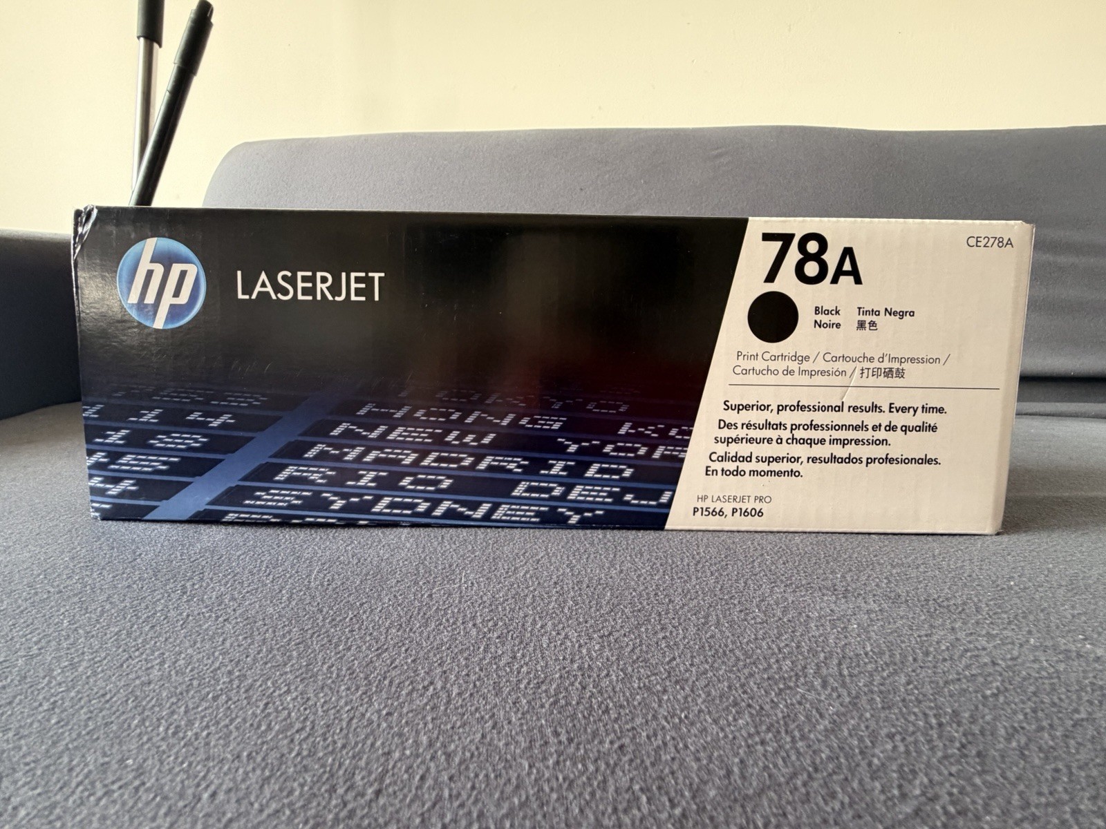 HP 78A Black Original LaserJet Toner Cartridge CE278A NEVER OPENED