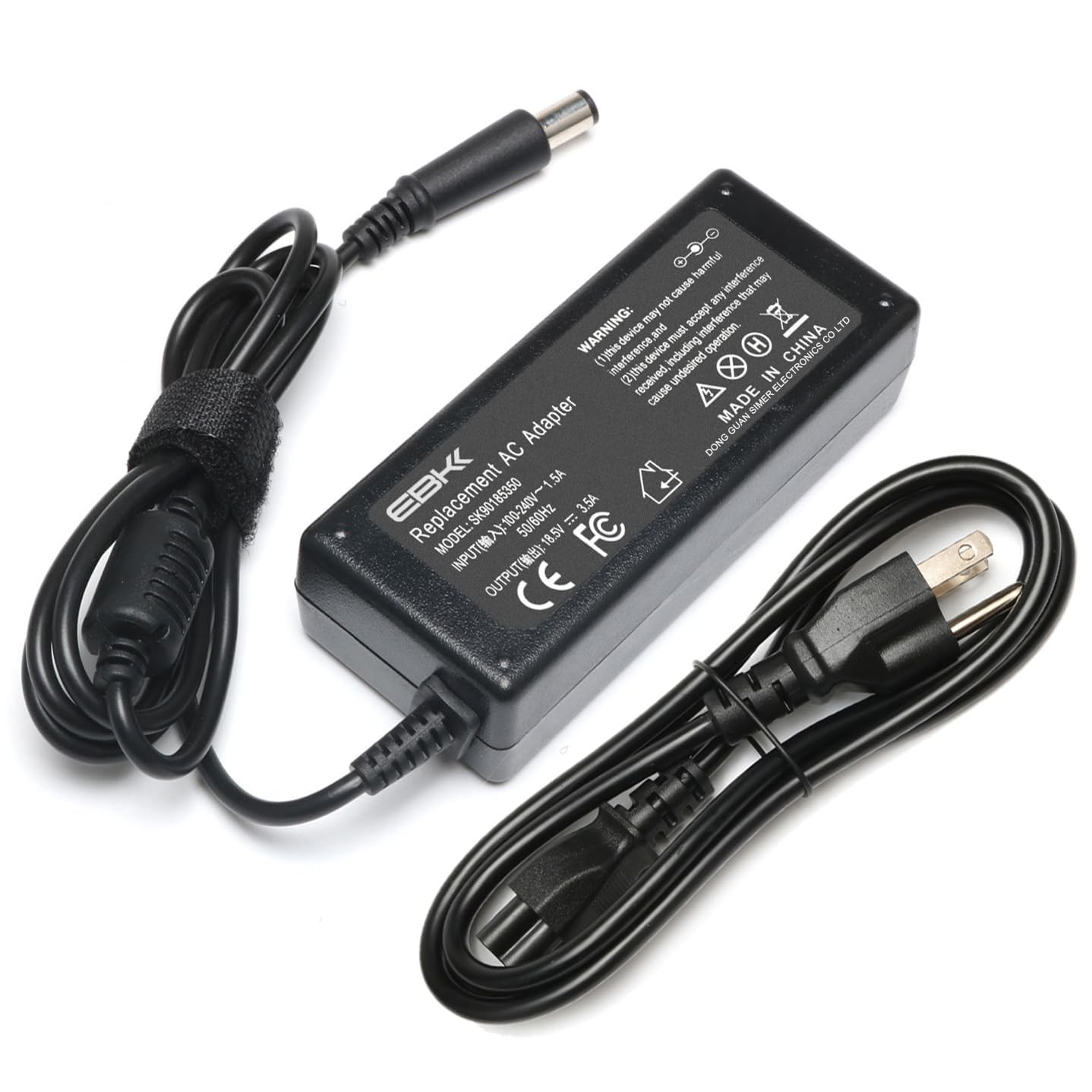 65W Power Adapter for HP ProBook EliteBook Pavilion Black