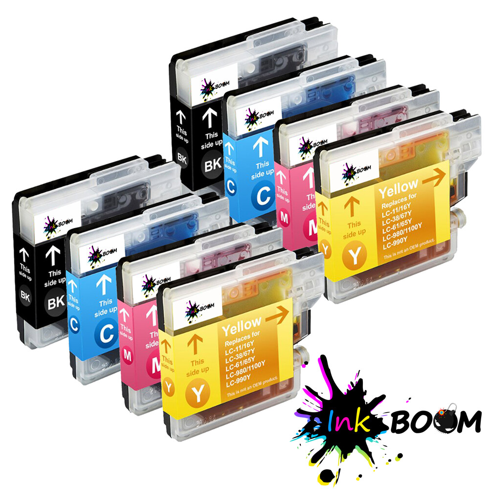8 Ink Cartridge fits Brother LC61 MFC-J220 MFC-290C 5490CW DCP-195C DCP-J140W