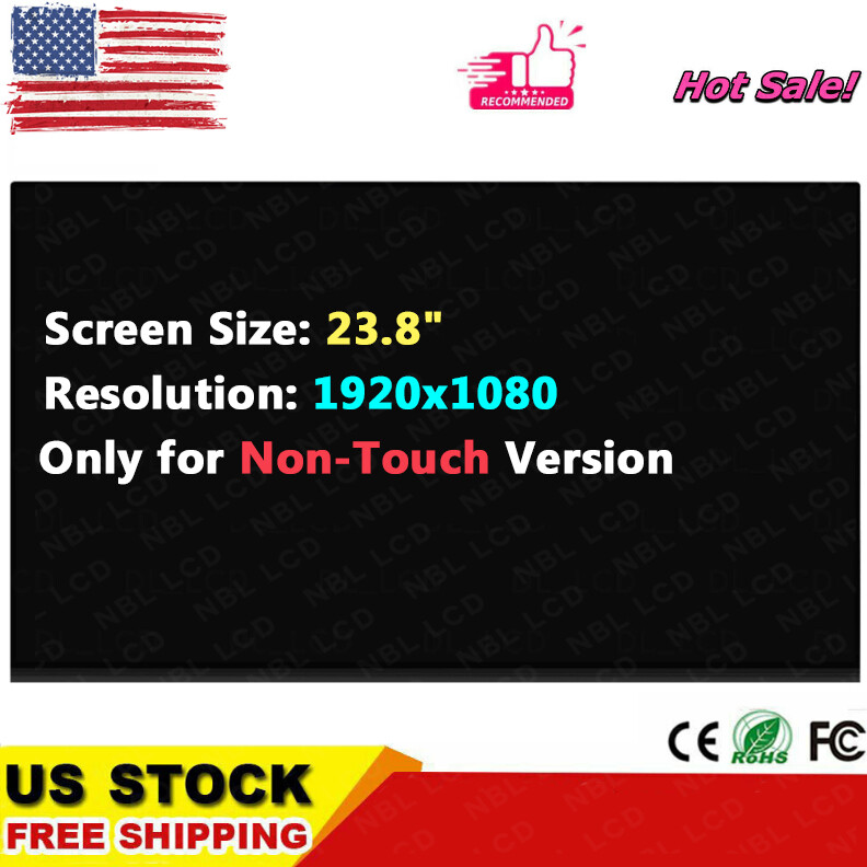 23.8" For Lenovo ThinkCentre M920z 10s6 FHD LCD Non-Touch Screen Display Panel