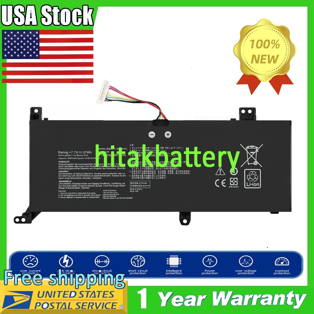 New Battery B21N1818-2 for Asus VivoBook 14 F412 F412D F412DA C21N1818-2 C21PpJH