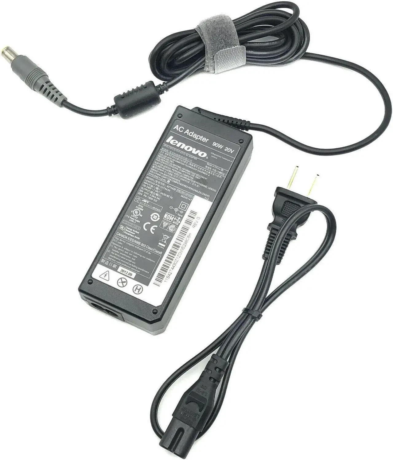 Genuine Lenovo 42T5000 AC/DC Power Supply Adapter 20V 4.5A 90W OEM w/ Power Cord