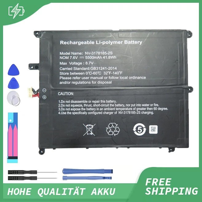New NV-3178185-2S Battery for Digma EVE 15 P417 ES5063EW P418 ES5064EW Tablet PC