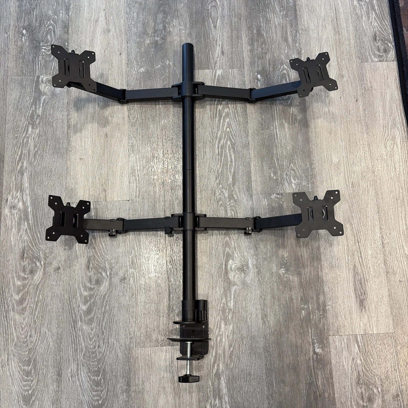 WALI Quad Monitor Desk Mount, 4 Monitor Stand Fits Heavy Duty Computer Screen up