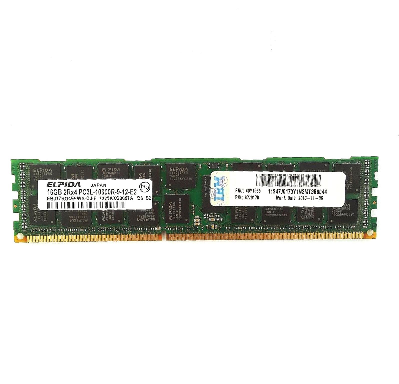 Genuine Elpida 16GB DDR3 ECC 1333MHz Server RAM EBJ17RG4EFWA Tested