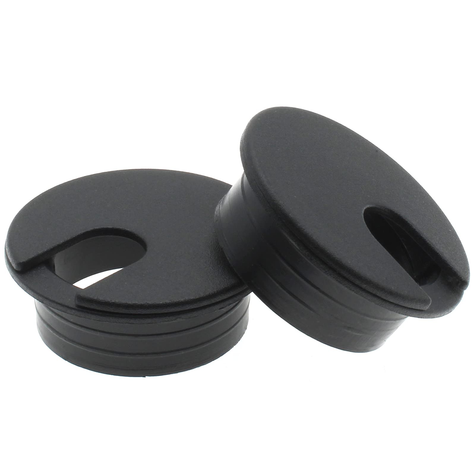 1-3/8 Inch (35 mm) U-Shaped Opening Desk Grommet 2 Pcs ABS Plastic Cable Hole...