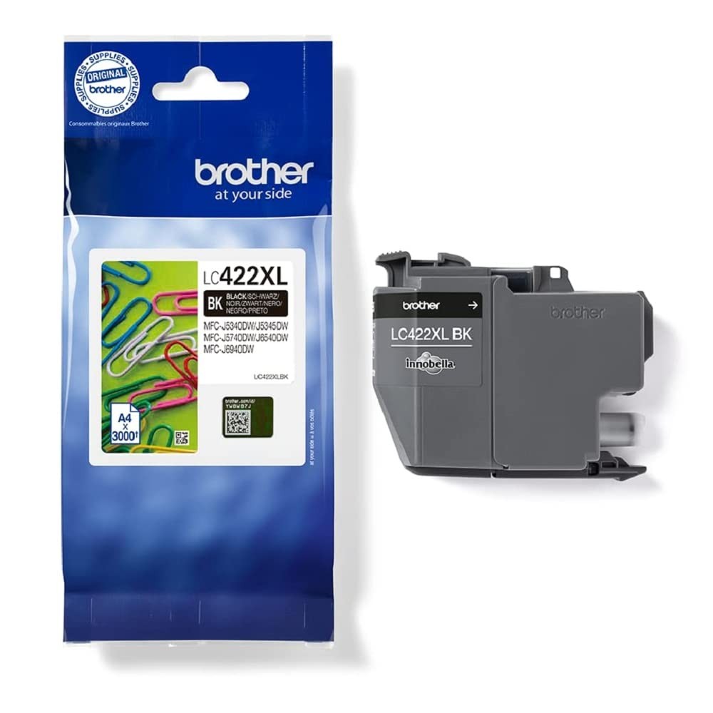 Original Brother LC-422XLBK Black Ink Cartridge for Approx. 3,000 Pages for MFC-