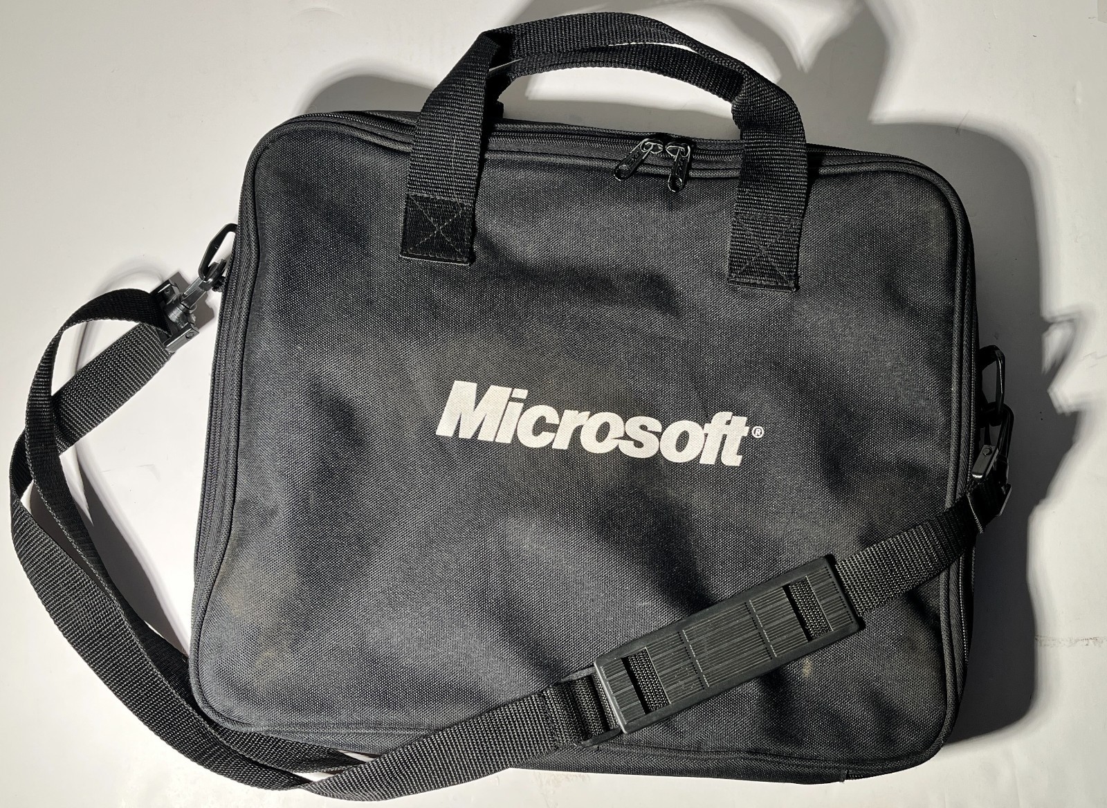 Microsoft Swag - Vintage Laptop / Tote Bag - 16"x13" - 1990s