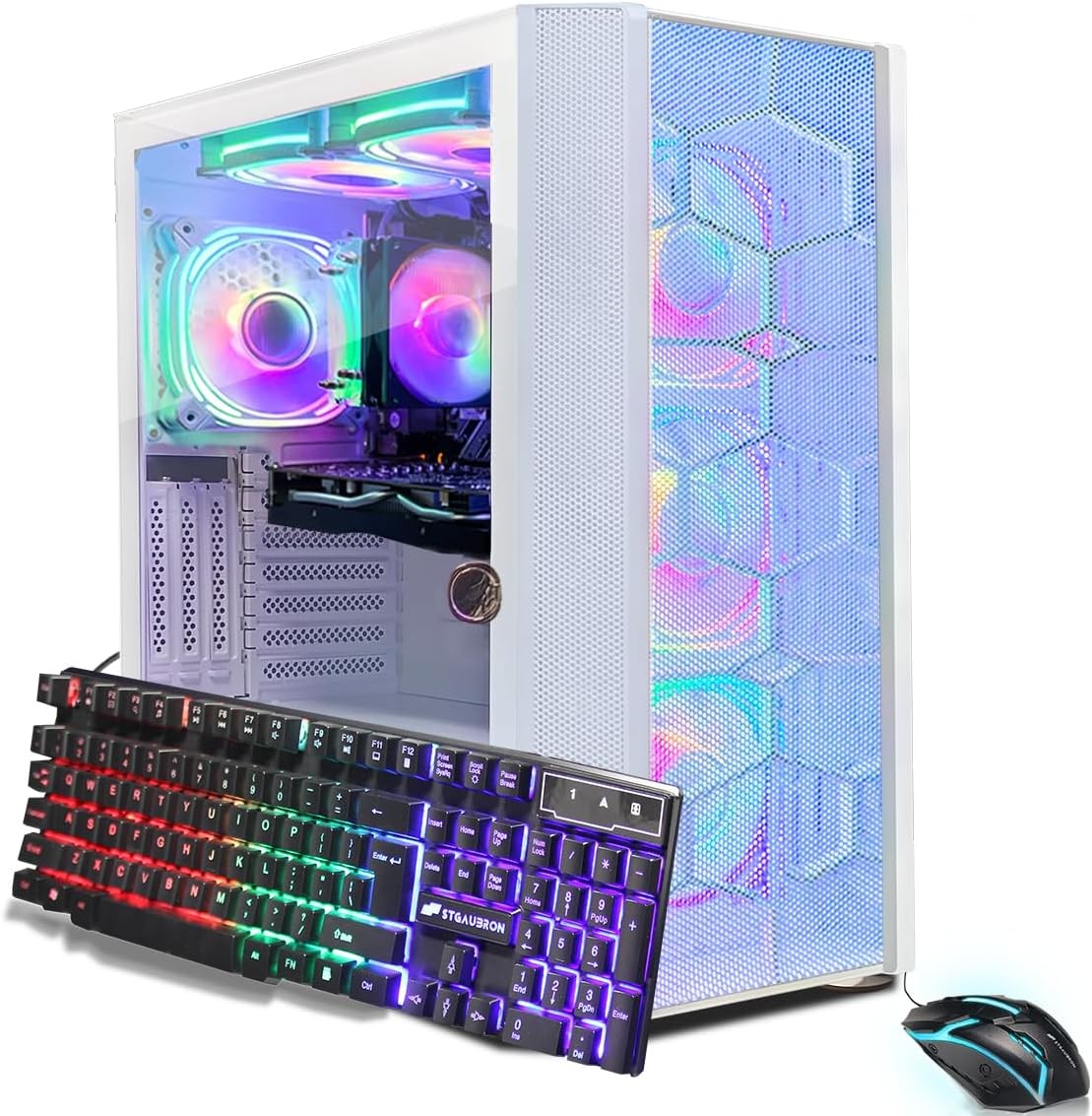 STGAubron Gaming PC Ryzen5 5500 RTX 2060Super 16GB RAM 1TB SSD WiFi6 BT5.2 W11H