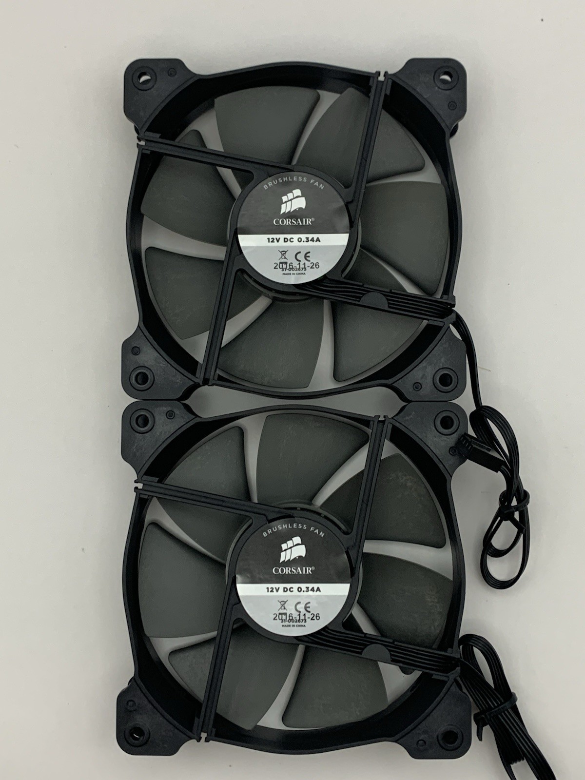 Corsair Case Brushless Fan 31-002673 Black 3-Pin (2-pack)